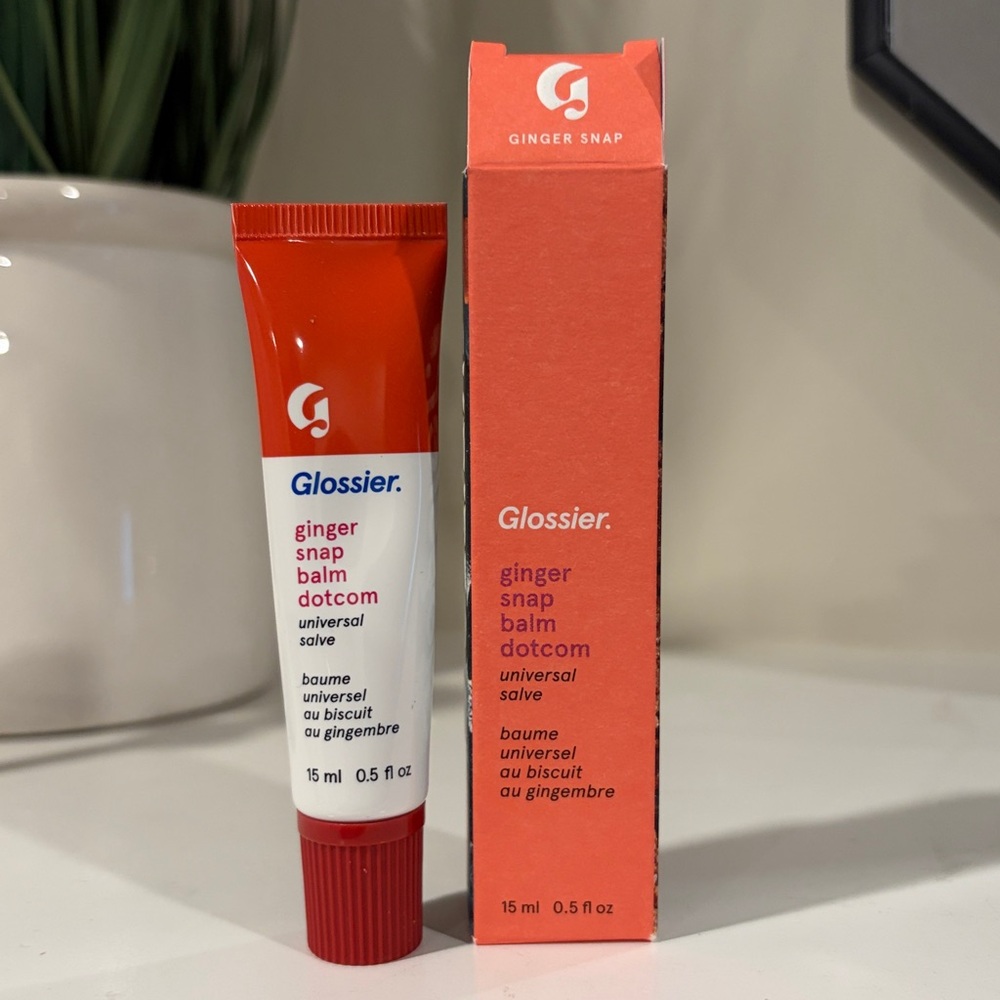 Glossier Balm Dotcom - Gingersnap - BRAND NEW!!    lip lips beauty makeup - Picture 2 of 3